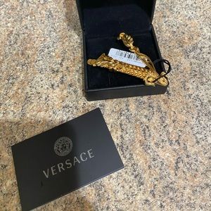 Authentic Versace V Hair Clip